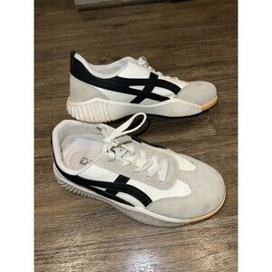 Classic Women's White and Black Athletic Sneakers